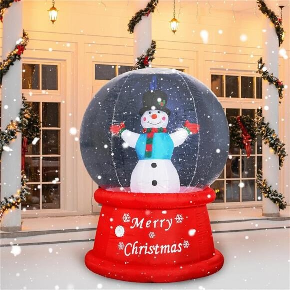 Amazon.com: 6 FT Christmas Animated Snow Globe Inflatables  Beyond Your Thoughts Christmas 2024 New 6ft Inflatable Snow Globe